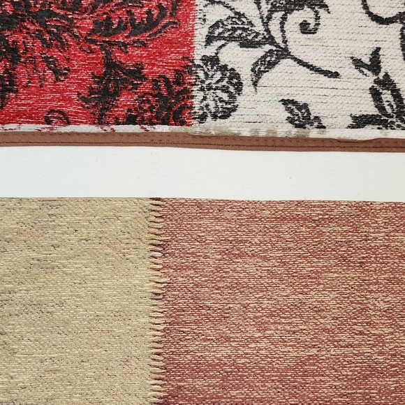 Kilim Style Patch Work 2x3 Cotton Wool Rug - Picture 4 of 6